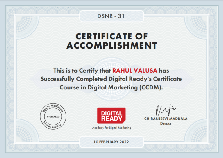 Certificate Of Accomplishment leadshub